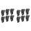 12X 4 Wheel Baseball Umpire Clicker-Umpire Indicator Gear-Practical Baseball Counter Clicker 1