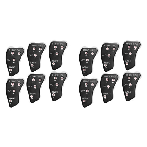 12X 4 Wheel Baseball Umpire Clicker-Umpire Indicator Gear-Practical Baseball Counter Clicker