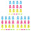Simulator Tees,54 Pcs Indoor  Tees  Mat Tees Plastic  Tees Practice  Tees,Tall + Short 1