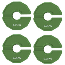 4 Peças Gym Micro-Type Plates Dumbbell Fractional Weight Plate Borracha Fractional Weight Plates Add- Abertura 35mm 0.25KG