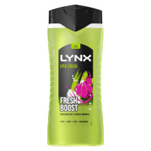 Lynx Shower Gel 12H Refreshing Fragrance w/ 100% Moisturisers 500ml, 1, 3 or 6pk[Buy 1 -Epic Fresh]