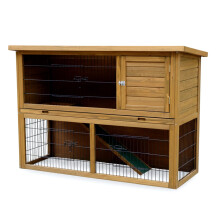 Little Friends Pent Hutch 2 Tier Large Rabbit Guinea Pig Hutch 4ft 6" (136cm)