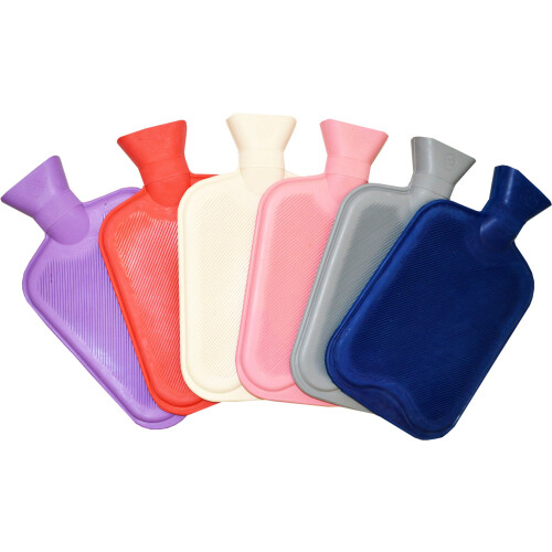 Vagabond 2L Grey Ribbed Hot Water Bottle 2