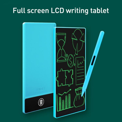 Απλό tablet σχεδίασης LCD πλήρους οθόνης, 6,5+6,0 ιντσών λευκό/πράσινο 1