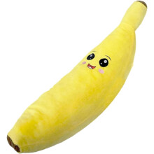 Bananenförmiges, quietschendes Plüsch-Kauspielzeug für Welpen und kleine bis mittelgroße Hunde