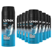 (Buy 12) Lynx Body Spray Ice Chill 48-H High Definition Fragrance Deo For Men, 150ml