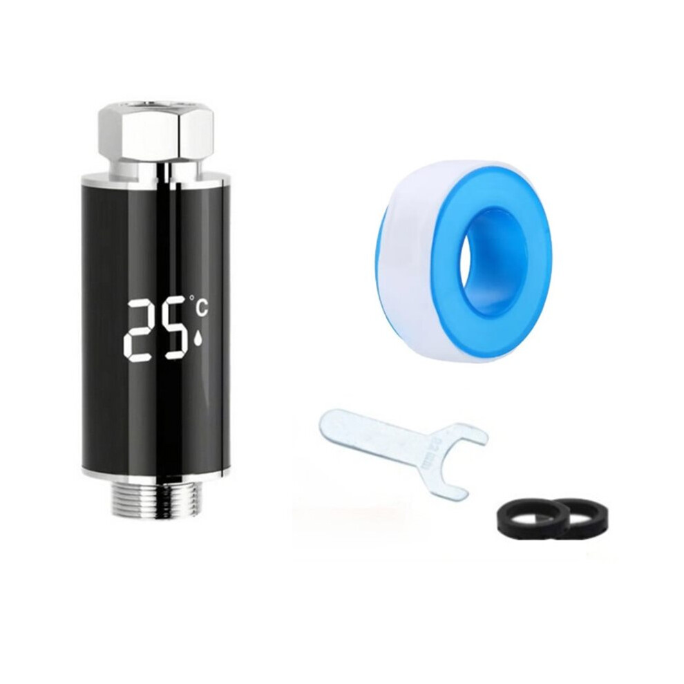 Digital Bathroom Hot Tub Shower Faucets Thermometer Led Display Hydropower Electricity Shower Thermometer Tauoh