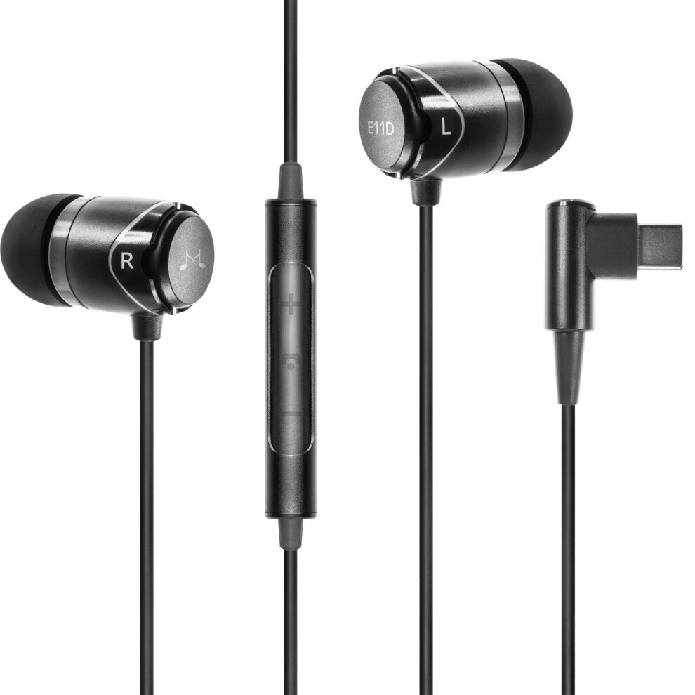 (Black) Soundmagic E11d - In Ear Isolating Usb-C Earphones With Integrated Dac Black 6949379002090