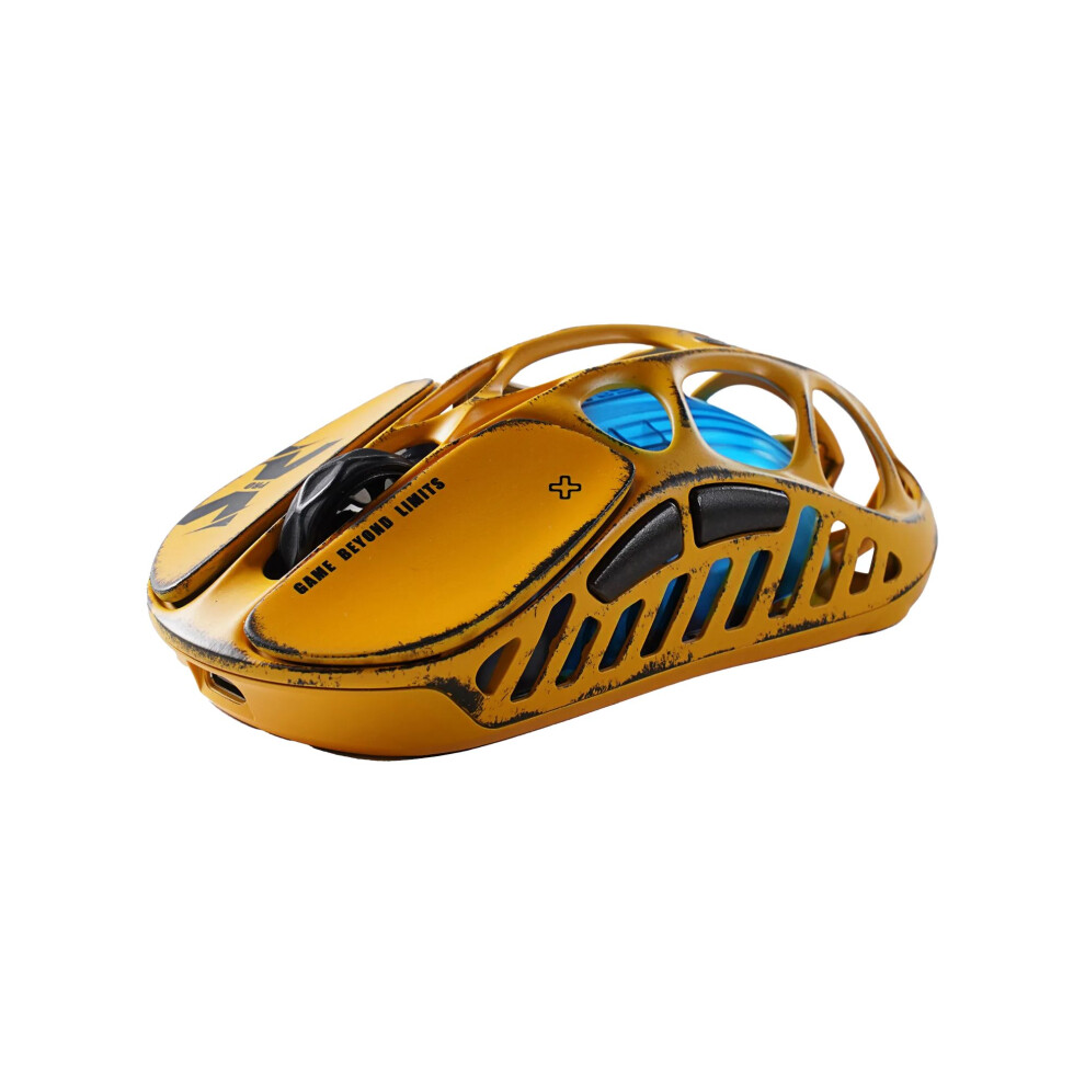 (Special Edition - Battle-Worn ) Gravastar Mercury X Pro - 8K Wireless Gaming Mouse With 8K Wireless Dongle Yellow 6972448923422