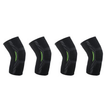 4X Ademend Basketbal Voetbal Sport Kniebeschermer Hoge Elastische Volleybal Kniebeschermers Brace Training Kniesteun Bescherm XL