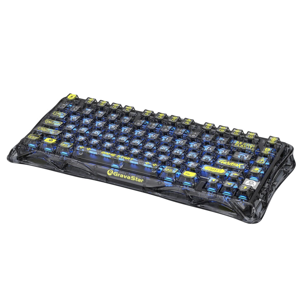 (Transparent ) Gravastar Mercury K1 Lite - Wireless Gaming Keyboard Black 6972448922920