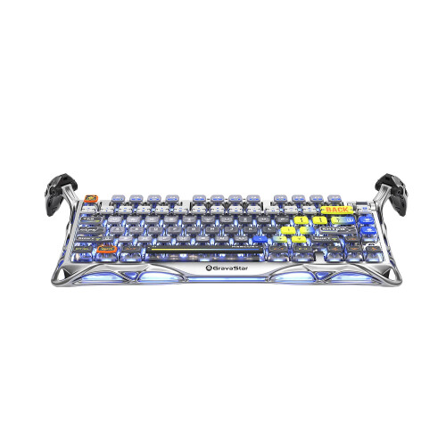 (Interstellar Silver) GravaStar Mercury K1 Pro - Wireless Gaming Keyboard