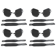 4Pair Exercise Bike Pedal Widened Bicycle Pedal with Pedal Straps for Exercise Bike Stationary Cycle Home