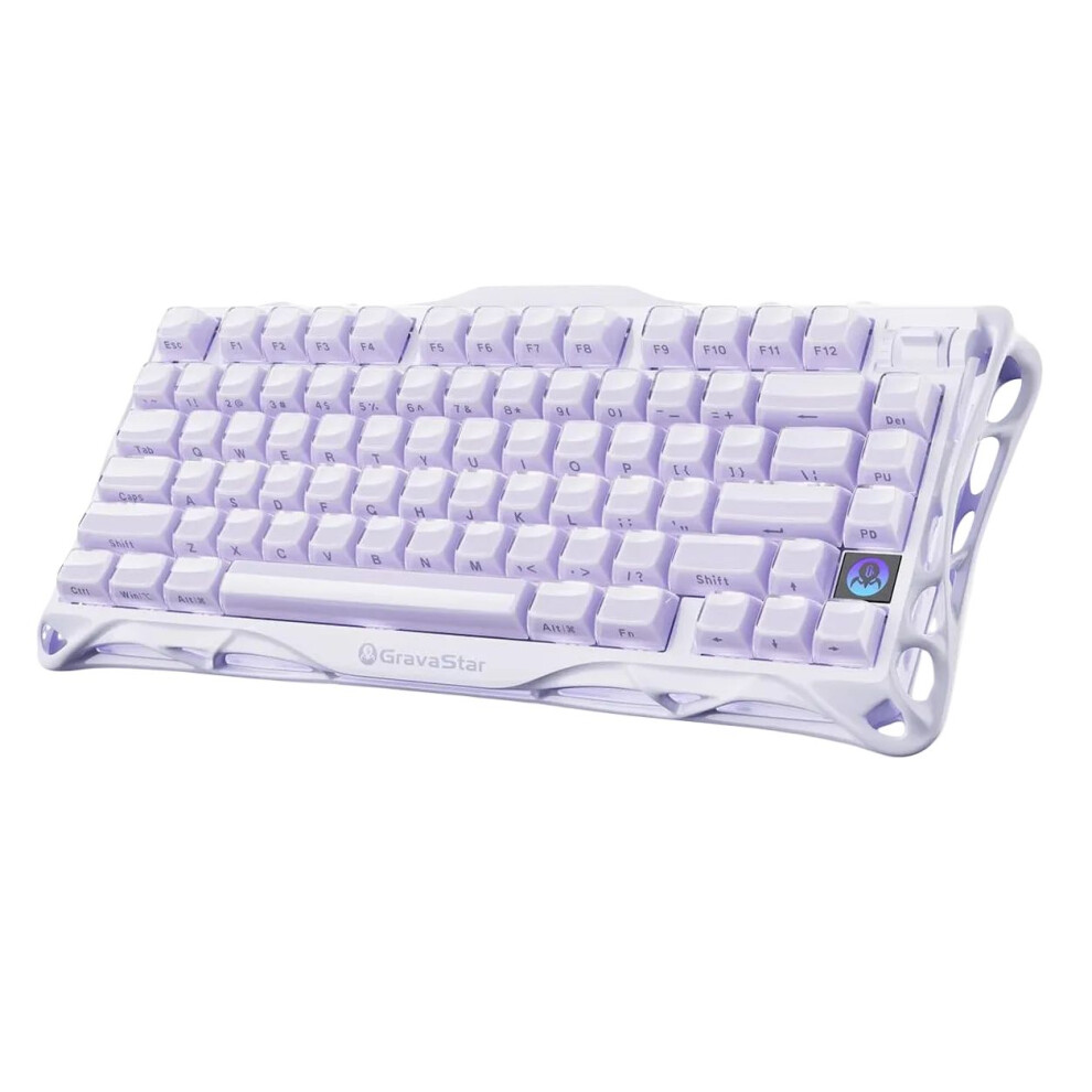 (Special Edition - Purple) Gravastar Mercury K1 - Wireless Gaming Keyboard Lavender/Purple 6972448924344