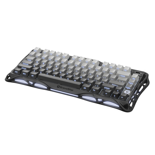 (Gradient Black) GravaStar Mercury K1 - Wireless Gaming Keyboard