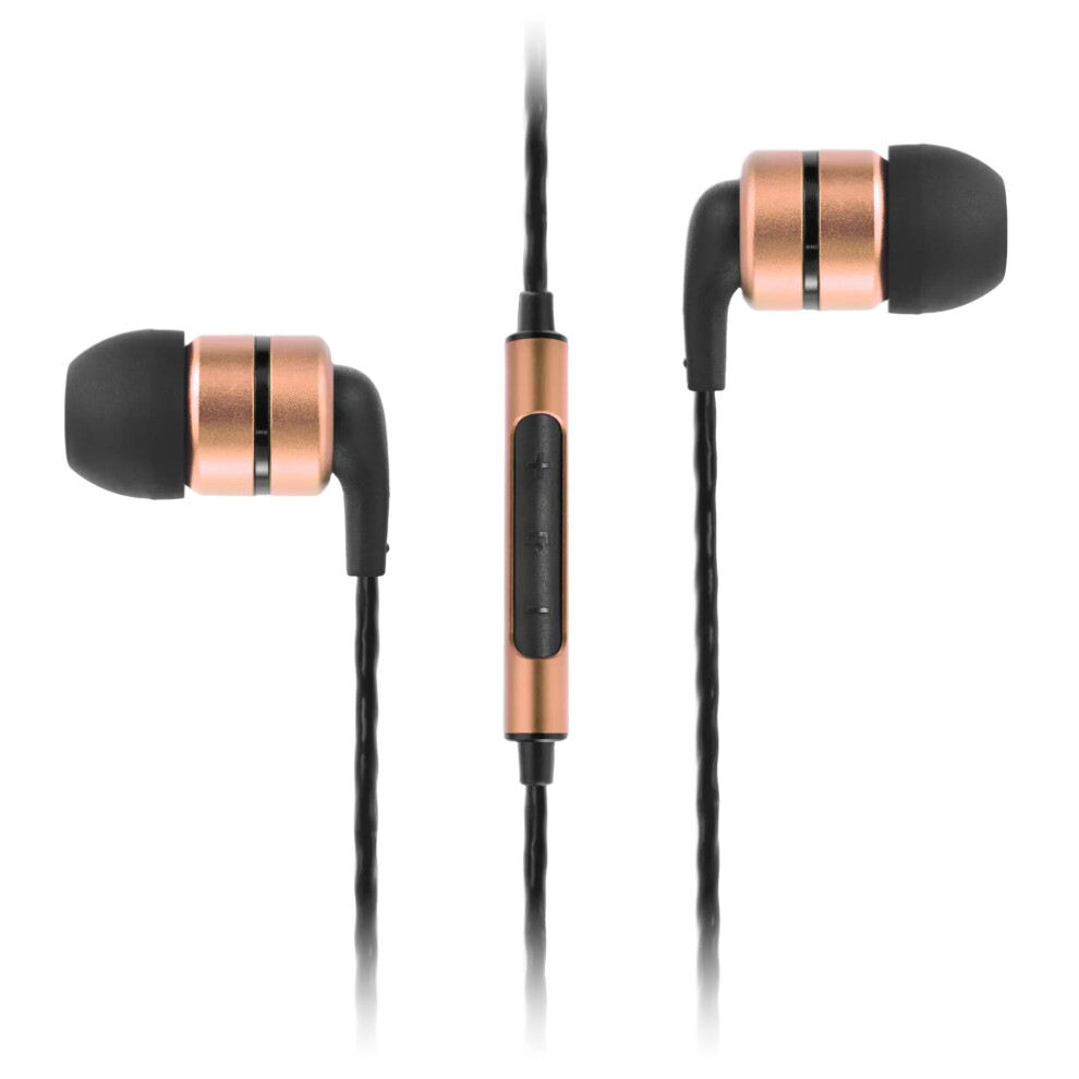 (Gold) Soundmagic E80c - In Ear Isolating Earphones With Mic Gold 6949379002601