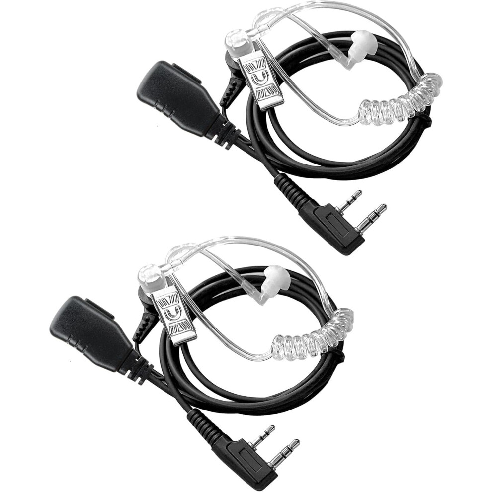 Walkie Talkie Earpiece With Mic 2 Pin Two Way Radio Headset 8583307382281