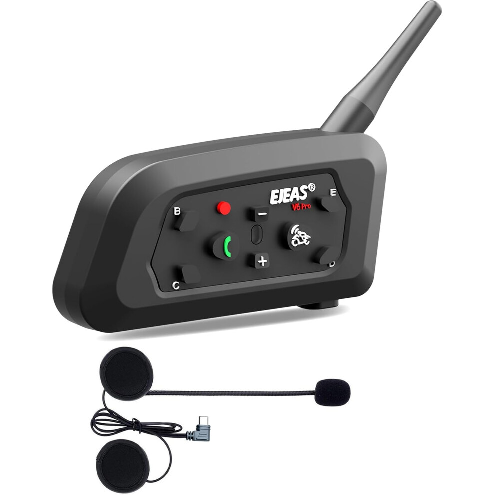 Bluetooth Motorcycle Helmet Intercom Noise Cancelling Headset 8583307382519