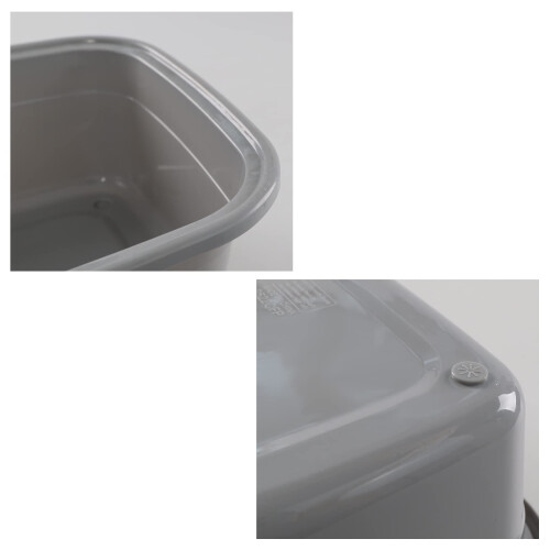 Eudokky Rectangular Cleaning Bowl, Washing up Bowls, Plastic, 3-Pack 2
