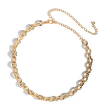 Metal Waist Chain Easy Single Clasp Enables One Hand-634 gold