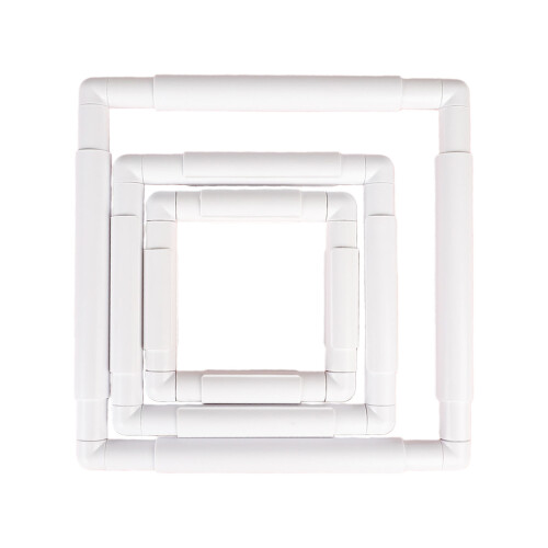 Pack of 3 Embroidery Hoops Offering Stable Support for Crosses