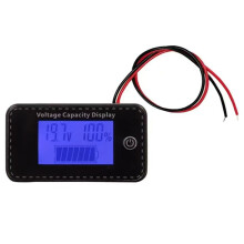 5-100V Battery Capacity Indicator LCD Car Motorcycle-Blue