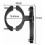 4X Bicycle MTB Water Bottle Clip Cage Holder Clamp Handlebar Bracket Mount Handlebar Front Fork Frame Tube,Black 6