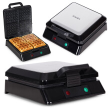 Waffeleisen, 4 große Waffeln, Antihaftbeschichtung, 1080-1300 W