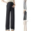 Machine Washable Polyester Maternity Pants Resistant-Black XXL 3