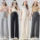 Supportive Maternity Pants Comfortable Belly Design for-Black L 7