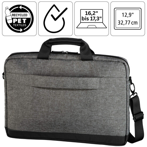 Hama Notebook-Tasche Terra Grau 16,2" bis 17,3" 1