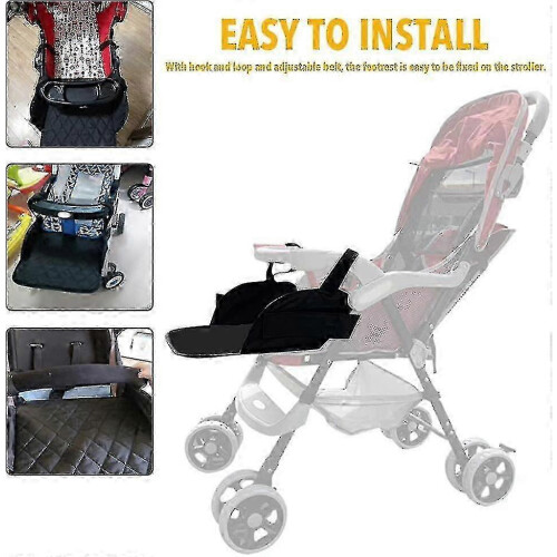 3-Gear Adjustable Stroller Footrest Extension for Baby Leg Support MSPHX 1