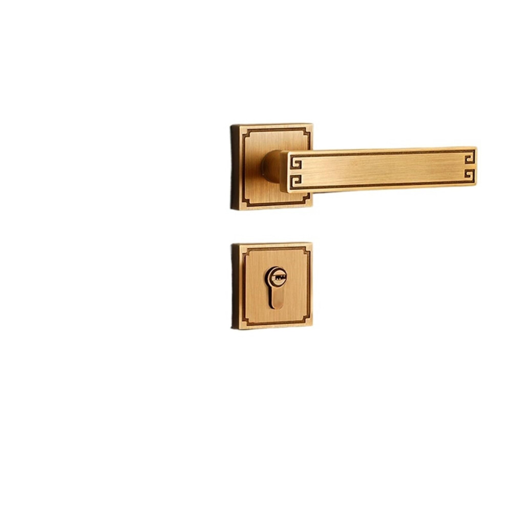 Interior Door Lock Silent Lock Mechanism Modern Bronze Bedroom Handle Zinc Alloy For Wooden Doors 9073542206262