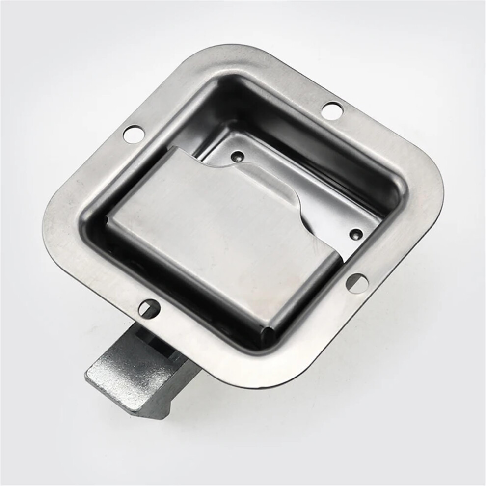 Stainless Steel Paddle Latch With Keys, Heavy Duty Flush Mount Lock For Rv Trailer Toolbox Door 1Pc 9073542206248