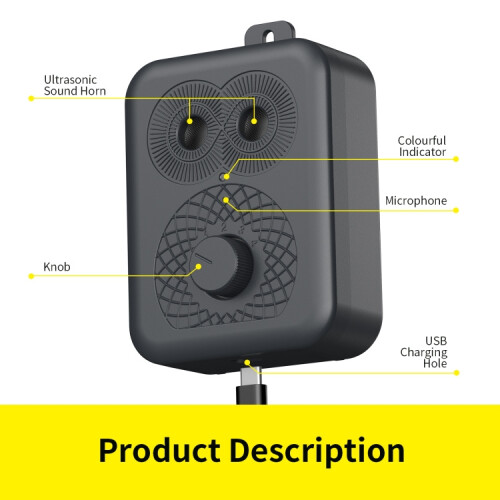 N20 Portable Fully Automatic Ultrasonic Dog Training Device(Black) 1