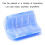 Brosse de massage pour chat d'angle (bleue) 2