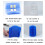 Brosse de massage pour chat d'angle (bleue) 4