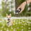 Handheld Portable Ultrasonic Dog Repeller with LED Lights(Black + White) 5