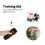 LED Flashing Light Handheld Ultrasonic Bark Arrester Frequency Conversion Dog Training Device(Black+Orange) 4