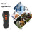LED Flashing Light Handheld Ultrasonic Bark Arrester Frequency Conversion Dog Training Device(Black+Orange) 5