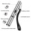 Rechargeable projector cat-teasing flashlight with multiple patterns, stainless steel pet toy flashlight (red light) 2