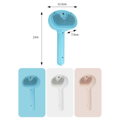 Pet Blue Light Antibacterial Spray Massage Knot Comb(Blue) 1