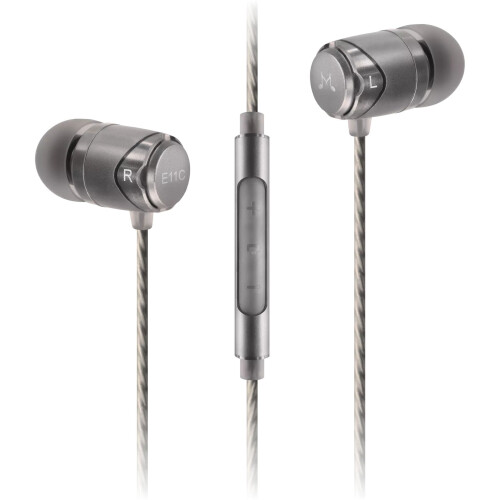 (Silver) SoundMAGIC E11C - In Ear Isolating Earphones with Mic 1