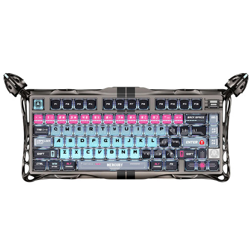 (Cyberpunk) GravaStar Mercury V75 Pro - Hall Effect Magnetic Switch Wired Gaming Keyboard 2