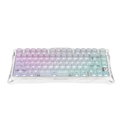 (Crystal Aurora) GravaStar Mercury K1 Lite - Wireless Gaming Keyboard 1