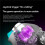 Rainbow3 Game Controllers Wireless  Gamepads with 1000mAh Battery Life 3.5mm Audio Interface for  PC 4