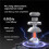Rainbow3 Game Controllers Wireless  Gamepads with 1000mAh Battery Life 3.5mm Audio Interface for  PC 6