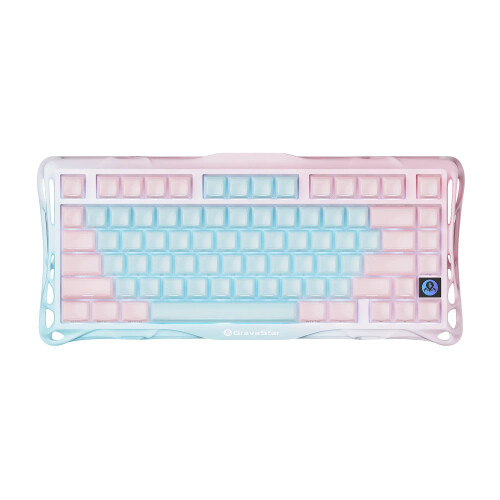 (Aurora Mist) GravaStar Mercury K1 Lite - Wireless Gaming Keyboard 1