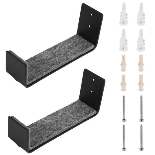 2Pair Hot Surfboard  Mount Rack,Kayak Boat Wall Rack Black 1