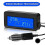 Termómetro para coche de interior/exterior con sensor, mini pantalla digital LCD, termómetro digital automático de 12 V, práctico con r 2